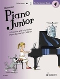 Hans-günter Heumann et  Leopé - Piano Junior - Edition anglais Vol. 4 : Piano Junior: Performance Book 4 - A Creative and Interactive Piano Course for Children. piano..