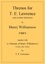  Henry Williamson - Threnos for T. E. Lawrence and other writings, together with A Criticism of Henry Williamson's Tarka the Otter, by T. E. Lawrence - Henry Williamson Collections, #19.