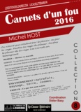 Michel Host - Carnets d'un fou 2016.