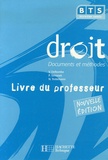 Véronique Deltombe et P Simonet - Droit BTS deuxième année - Livre du professeur.