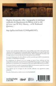 Hygiène des grandes villes, topographie et statistique médicales du département du Rhône et de Lyon (Ed. 1866)