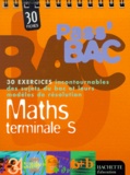 Dominique Blanc - Maths terminale S - 30 fiches d'exercices.