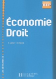 Eric Lemot et N Pavaux - Economie Droit 2nde Professionnelle/Bep.