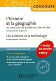Laurent Bonnet et Jack Guichard - L'histoire et la géographie composante majeure au concours de professeur des écoles ; Les sciences et la technologie composante mineure.