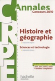 Laurent Bonnet et Jack Guichard - Histoire et géographie - Sciences et technologie CRPE - Concours 2010.