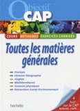 Frédéric Boutaine et Michel Corlin - Objectif CAP - Toutes les matières générales.