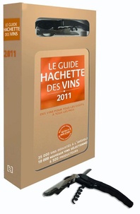 François Bachelot - Le guide Hachette des vins - Coffret avec un livre et un couteau de sommelier.