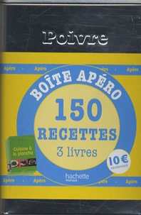  Hachette - Boîte apéro - 150 recettes, Coffret en 3 volumes.