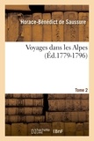 Horace-Bénédict de Saussure - Voyages dans les Alpes. Tome 2 (Éd.1779-1796).