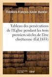 Gabriel Séailles - Tableau des persécutions de l'Eglise pendant les trois premiers siècles de l'ère chrétienne.