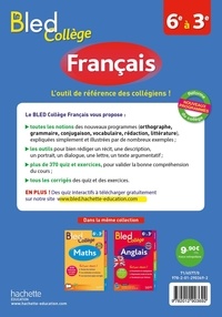 Français collège 6e à 3e Le Bled  Edition 2016