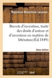  Lesenne - Brevets d'invention, traité droits auteur et inventeur en matière littérature, sciences 2e édition.