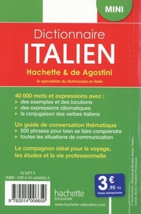 Mini dictionnaire Hachette & de Agostini. Français-italien ; Italien-français