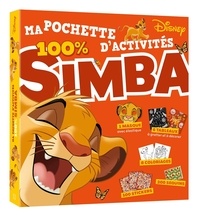  Disney - Ma pochette d'activités 100% Simba - Avec 1 masque avec élastique, 3 tableaux à gratter, 3 tableaux à décorer, 1 livret de coloriages, plus de 100 stickers et 200 sequins colorés.