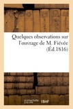  Delaunay - Quelques observations sur l'ouvrage de M. Fiévée.