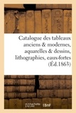 Francis Petit - Catalogue des tableaux anciens & modernes, aquarelles & dessins, lithographies, eaux-fortes,.