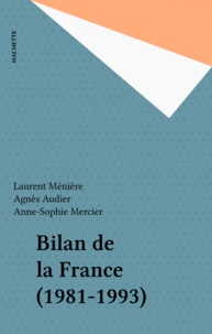 L Meniere - Bilan de la France, 1981-1993.