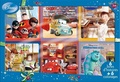  Disney - Coffret 6 livres + 6 coloriages - Les Indestructibles, Cars1 et 2, Ratatouille, Toy Story 3, Monstres & Cie.