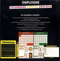 Calendrier familial simplissime  Edition 2018-2019