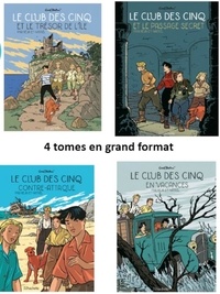  Nataël et  Béja - Le Club des Cinq (BD)  : Pack en 4 volumes : Le club des cinq et le trésor de l'île ; Le club des cinq et le passage secret ; Le club des cinq contre-attaque ; Le club des cinq en vacances - Colis 9 ex.