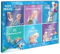  Disney - La Reine des Neiges - Coffret de 12 livres : L'anniversaire d'Olaf ; Le fantôme d'Arendelle ; Babysitting chez les trolls ; Le festival de la fin de l'hiver ; L'histoire du film + 6 coloriages.