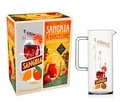  Hachette Pratique - Une sangria à Barcelone - Préparez des sangria parfaites ! Coffret avec 1 carafe à sangria de 1L et 1 livre de recettes.