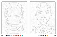 Marvel. Coloriages Magiques - Trompe l'oeil