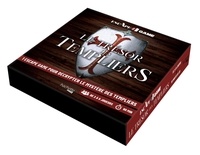 Nicolas Bonnefoy - Le trésor des Templiers - Un escape game pour décrypter le mystère des templiers. Avec des cartes énigmes, une règle et un rapporteur, une carte, le carnet du dernier chevalier de l'ordre.