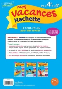 Mes vacances Hachette de la 4e à la 3e  Edition 2020