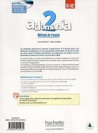 Adomania 2 A1-A2. Méthode de français, Pack livre + version numérique  avec 1 DVD-Rom
