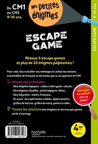Escape game du CM1 au CM2. Cahier de vacances, avec une loupe à détacher  Edition 2022