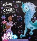  Disney - Cartes à gratter Girl Power - Les ateliers. Contient 7 cartes /  7 coloriages / 1 stylet.