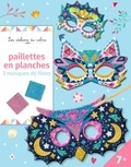 Léa Fabre - Paillettes en planches - Avec 3 masques à pailleter, 1 stylet, 1 élastique à découper et 4 planches de paillettes.