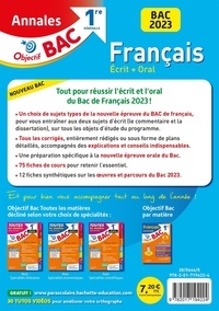 Français écrit + oral 1re générale. Sujets & corrigés  Edition 2023