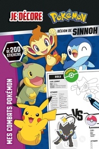  Hachette - Je décore Pokémon, Région de Sinnoh - Avec + de 200 stickers.