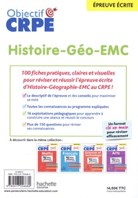 Histoire-Géographie-EMC, épreuve écrite d'admissibilité. 100 fiches efficaces pour bien réviser