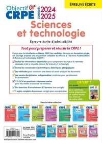 Sciences et technologie. Epreuve écrite d'admissibilité  Edition 2024-2025
