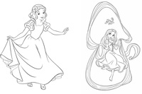 Mes autocollants Disney princesses