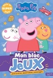  Hachette - Peppa Pig. Mon bloc de jeux - Jeux à relier, observation, coloriages.