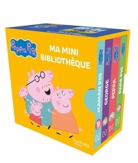  Hasbro - Peppa Pig  : Ma mini bibliothèque - Coffret en 4 volumes : Maman Pig ; George ; Peppa ; Papa Pig.