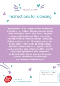Instructions for dancing