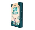  Le Routard - Les 50 voyages à faire dans sa vie - Coffret avec 1 carte du monde illustré, 7 cartes postales, 5 stickers et 1 ticket d'or.