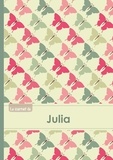  XXX - Le carnet de Julia - Lignes, 96p, A5 - Papillons Vintage.