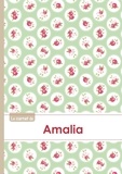  XXX - Le carnet d'Amalia - Lignes, 96p, A5 - Roses Tea time.