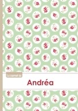  XXX - Le carnet d'Andréa - Lignes, 96p, A5 - Roses Tea time.