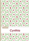  XXX - Le carnet de Cynthia - Lignes, 96p, A5 - Roses Tea time.