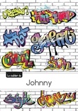  XXX - Le carnet de Johnny - Petits carreaux, 96p, A5 - Graffiti.