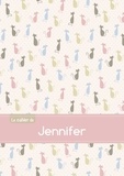  XXX - Le cahier de Jennifer - Blanc, 96p, A5 - Chats.