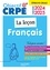Kathy Similowski et Laurence Breton - Objectif CRPE 2024 - 2025 - Français - La leçon - épreuve orale d'admission.