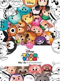 Disney - Coloriages anti-stress Tsum Tsum - Mini bloc, 60 coloriages.